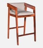 Iha Sheesham Wood Bar Stool In Honey Oak Finish