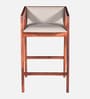 Iha Sheesham Wood Bar Stool In Honey Oak Finish