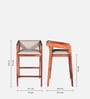 Iha Sheesham Wood Bar Stool In Honey Oak Finish