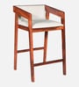 Iha Sheesham Wood Bar Stool In Honey Oak Finish