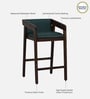 Iha Sheesham Wood Bar Stool In Provincial Teak Finish