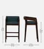 Iha Sheesham Wood Bar Stool In Provincial Teak Finish