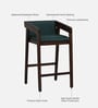 Iha Sheesham Wood Bar Stool In Provincial Teak Finish