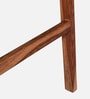 Iha Sheesham Wood Bar Stool In Rustic Teak Finish