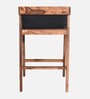 Iha Sheesham Wood Bar Stool In Rustic Teak Finish