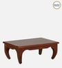 Iha Solid Wood Coffee Table in Scratch Resistant Honey Oak Finish