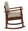 Liverpool Solid Wood Rocking Chair in Honey Oak Finish