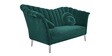 Ikon Velvet 2 Seater Sofa in Dark Green Colour