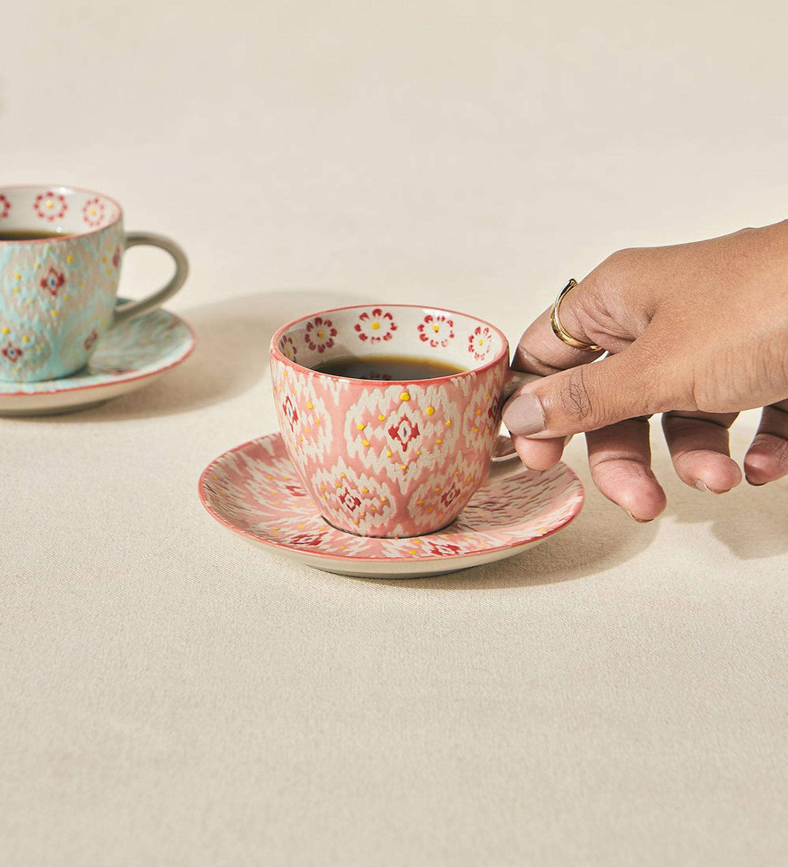 Ikat Fusion Cup & Saucer Set