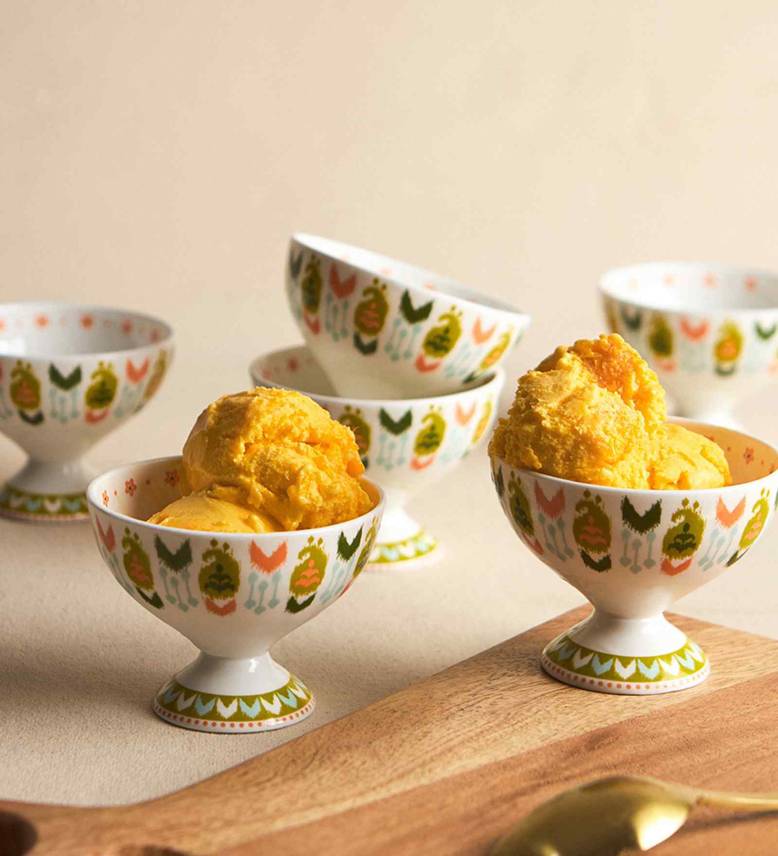 Ikat Paisley Ice cream Bowls Gift Set