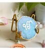 Ik Onkar  Metal Holder with Green Agate