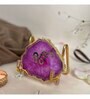 Ik Onkar  Metal Holder with Pink Agate