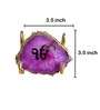 Ik Onkar  Metal Holder with Pink Agate