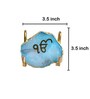 Ik Onkar  Metal Holder with Turquoise Agate