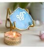 Ik Onkar  Metal Holder with Turquoise Agate