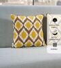 Ikat Print Cotton Cushion Cover
