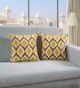 Ikat Print Cotton Cushion Cover