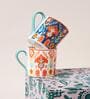 Ikat Tea Mugs Gift Set of 6