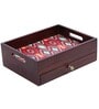 Ikkat Brown MDF Wood Cutlery Holder