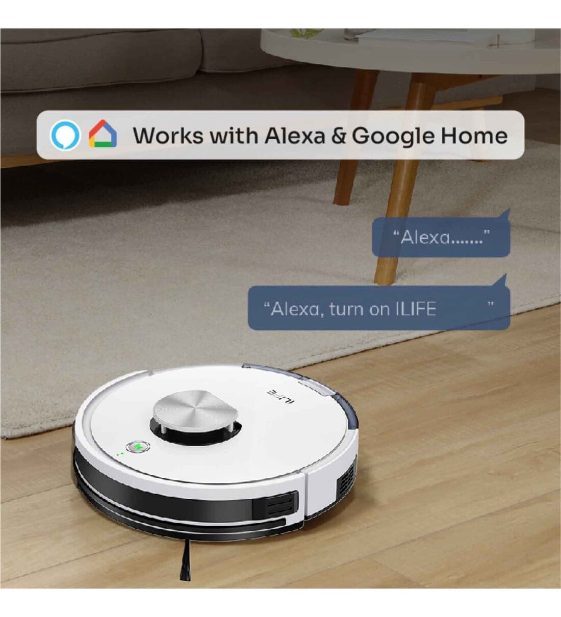 Buy ILIFE L100 Dry & Wet Lidar Robotic Vacuum Cleaner with Laser