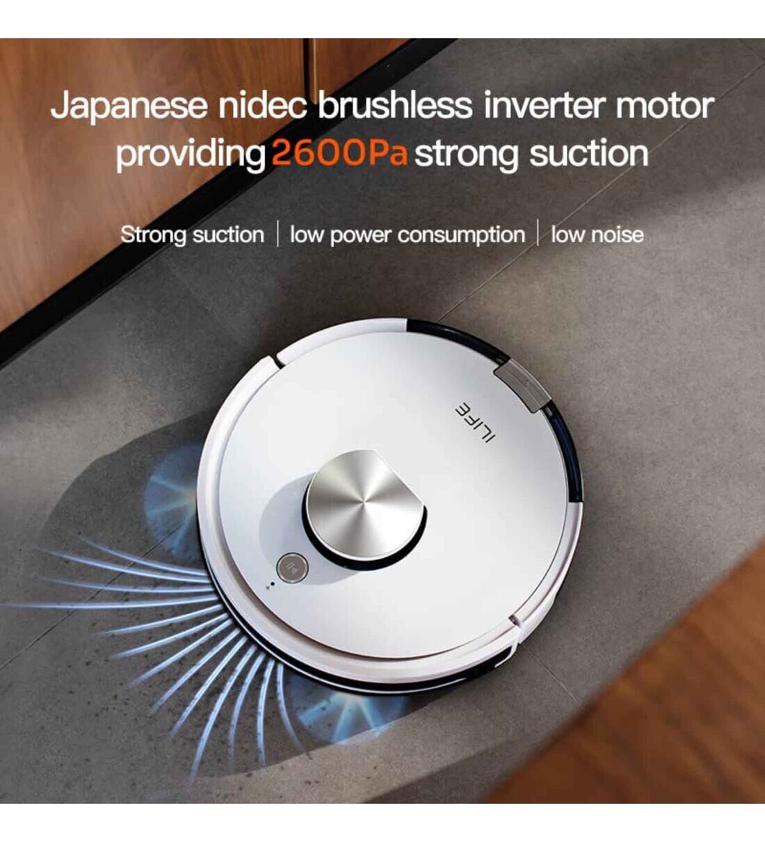 Buy ILIFE L100 Dry & Wet Lidar Robotic Vacuum Cleaner with Laser Navigation Online Robotic