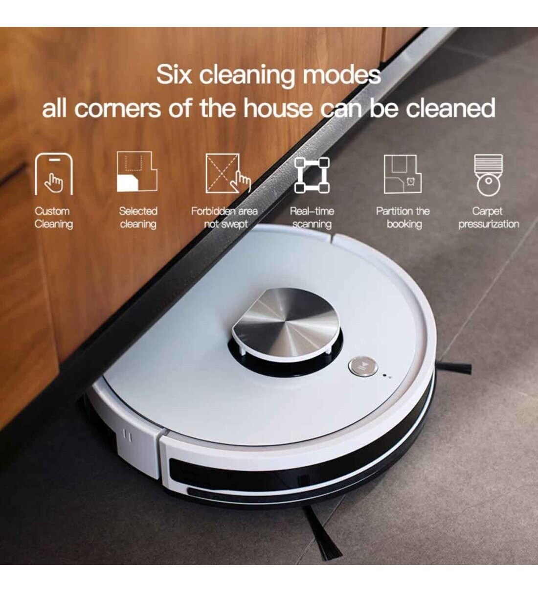 Buy ILIFE L100 Dry & Wet Lidar Robotic Vacuum Cleaner with Laser Navigation Online Robotic