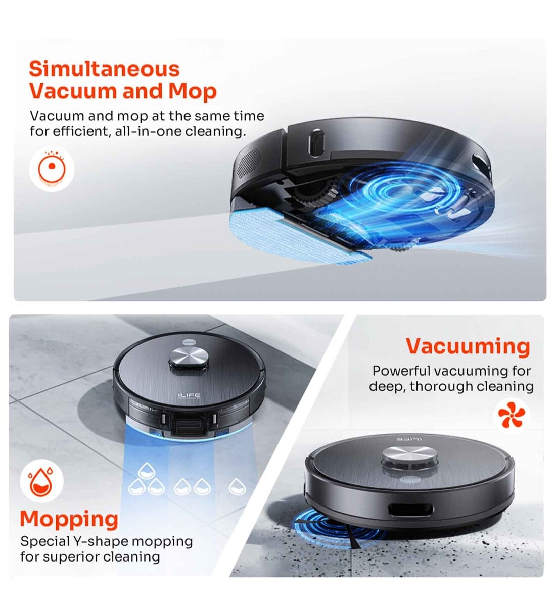 Buy ILIFE T20s Pro Advanced Self-Emptying Robotic Vacuum Cleaner