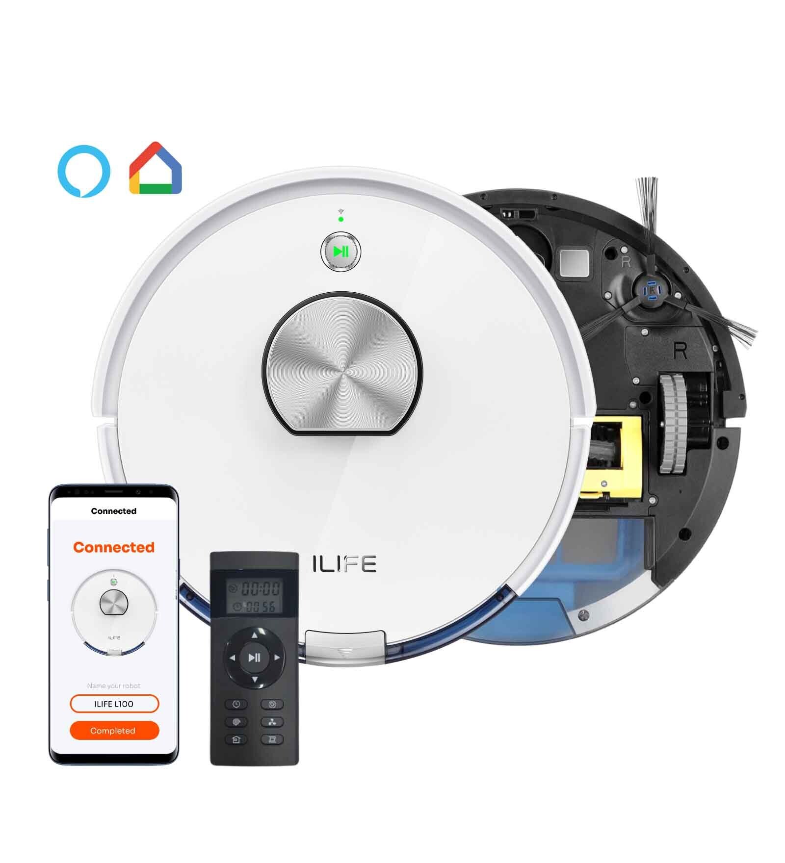 Buy ILIFE L100 Dry & Wet Lidar Robotic Vacuum Cleaner with Laser