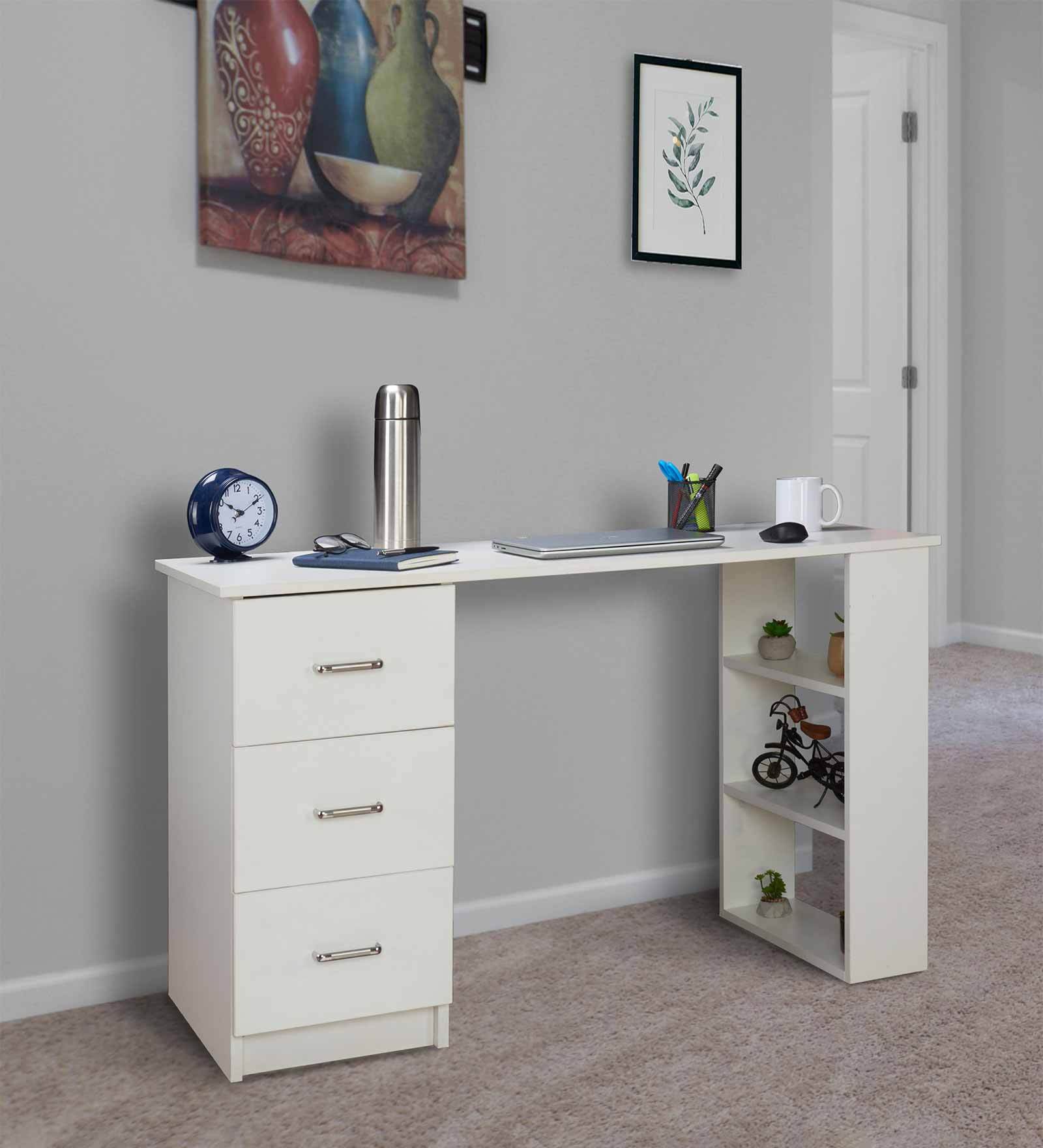 Ilma Writing Table in White Finish