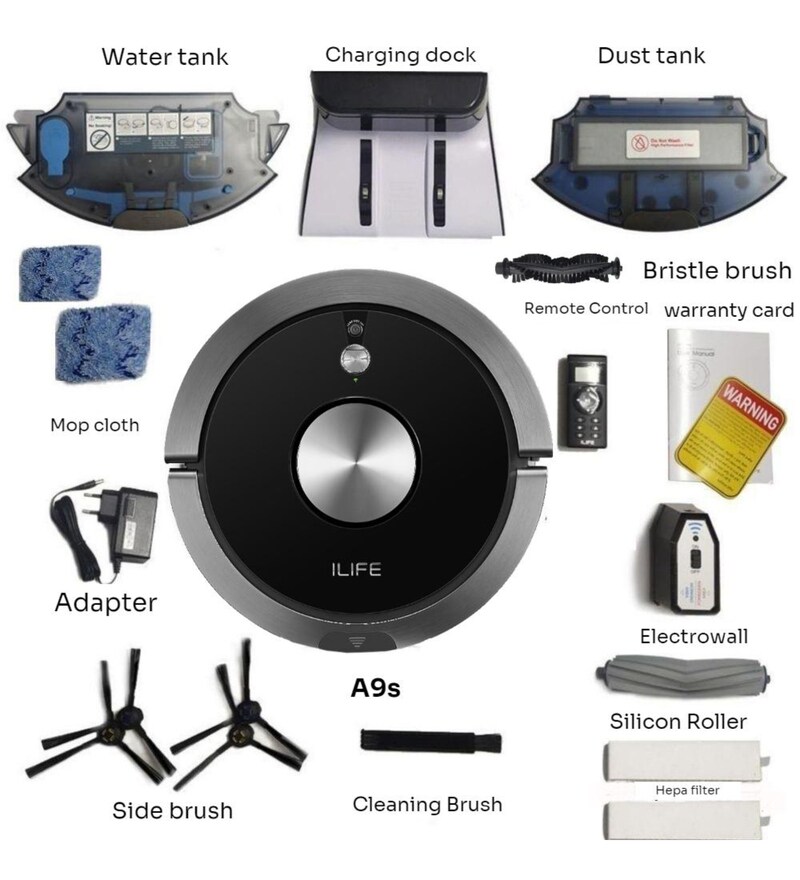 Buy ILIFE A9s Robotic Vacuum Cleaner with Amazon Alexa and Google Home voice support Online