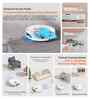 ILIFE T60s Robotic Vacuum & Mop with Self-Sufficient Station for Auto Hot Water Wash & Refill, Hot Air-Drying, Self-Emptying, Hair Collection Mechanism, AI & LiDAR Navigation, Auto Mop Lift, Extendable Mop, Strong Suction, App, Alexa, and Google Home