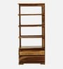 Orenburg Sheesham Wood Book Shelf In Rustic Teak Finish