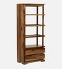 Orenburg Sheesham Wood Book Shelf In Rustic Teak Finish