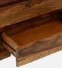 Orenburg Sheesham Wood Book Shelf In Rustic Teak Finish
