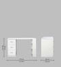 Ilma Writing Table in White Finish