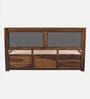 Ilok Sheesham Wood King Size Bed In Provincial Teak Finish With Box Storage