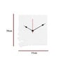 Ilse Engineered Wood White Wall Clock