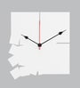 Ilse Engineered Wood White Wall Clock