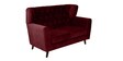 Imelda Velvet 2 Seater Sofa in Berry Red Colour