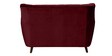 Imelda Velvet 2 Seater Sofa in Berry Red Colour