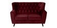 Imelda Velvet 2 Seater Sofa in Berry Red Colour
