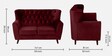Imelda Velvet 2 Seater Sofa in Berry Red Colour