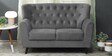 Imelda Velvet 2 Seater Sofa In Fossil Grey Colour