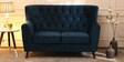 Imelda Velvet 2 Seater Sofa In Teal Blue Colour