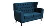 Imelda Velvet 2 Seater Sofa In Teal Blue Colour