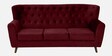 Imelda Velvet 3 Seater Sofa in Berry Red Colour