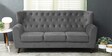 Imelda Velvet 3 Seater Sofa In Fossil Grey Colour