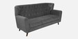 Imelda Velvet 3 Seater Sofa In Fossil Grey Colour