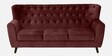 Imelda Velvet 3 Seater Sofa In Wine Red Colour