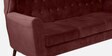 Imelda Velvet 3 Seater Sofa In Wine Red Colour
